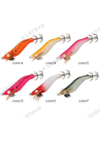 B Tarzı 5.2g Letoyo Mini Kalamar Jig 1.5#1.8#2.2# Sahte Karides Kalamar Kanca Aydınlık Jig Balıkçılık Cazibesi Ahtapot Yemi Mürekkepbalığı Deniz Takımı (Yurt Dışından)