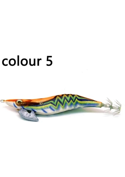 No.5 Tarzı 13.5CM-21G Balıkçılık Cazibesi Ikinci Nesil Ahşap Karides Inç Ahşap Karides Kalamar Yemi Mürekkepbalığı Yemi Balıkçılık Cazibesi Tuzlu Su Cazibesi (Yurt Dışından)