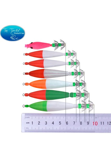 F99MM5.9G Hy4.0-5pcs Tarzı Aydınlık Kuyruk Plastik Kalamar Jig Kanca Tuzlu Su Yem Balıkçılık Cazibesi Ahtapot Mürekkepbalığı Yakalamak Için Mücadele (Yurt Dışından)