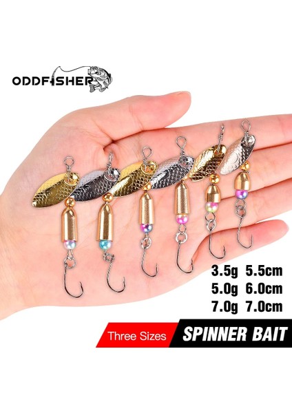 N129-1PCS-GÜMÜŞ Tarzı 3.5g Er Yemler Balıkçılık Cazibesi Tel Erbait Sequins Ing Metal Kaşık Jig Wobblers Pike Sert Takım Seti Kutu Kanca Kiti ile (Yurt Dışından)