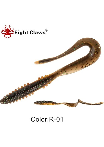 R-01 Stili Sekiz Pençeler Yumuşak Cazibesi Solucan Jig Yemi Yapay Yumuşak Yem Balıkçılık Cazibesi Silikon Swimbait Yumuşak Jig Wobbler (Yurt Dışından)