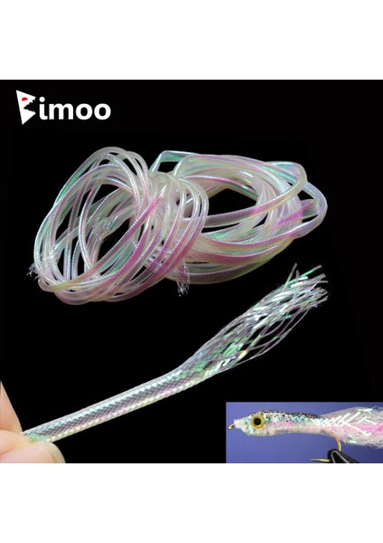 4mm 2 Metre Stili Bimoo 2m Inci Beyazı Fale Body Tube Minnow Fly Rib Body Maylor Tube Flaş Örgülü Tüpler Yem Balık Fly Bağlama Malzemeleri (Yurt Dışından) fiyatları
