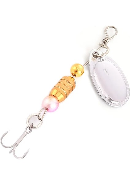 N129-1PCS-GÜMÜŞ Tarzı 7g Er Yemler Balıkçılık Cazibesi Tel Erbait Sequins Ing Metal Kaşık Jig Wobblers Pike Sert Takım Seti Kutu Kanca Kiti ile (Yurt Dışından)