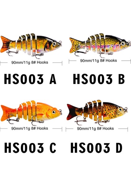 Tlg Shop HS013A Stili Proberos Fishing Wimbait Fishing Bait Fishing Lure 6# Good Hook Fishing Tackle (Yurt Dışından)