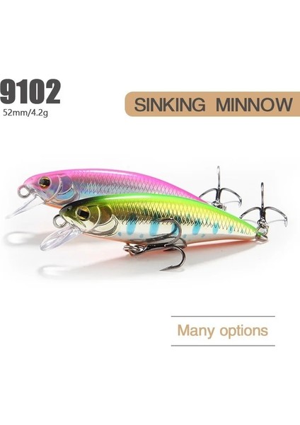 B Tarzı Alışveriş Merkezi Minnow Balıkçılık Cazibesi Için Lures Japon Tarzı Yem 4.5g Yavaş Yavaş Batan Minnow Levrek Alabalık Için Mini Sert Yem (Yurt Dışından) modelleri