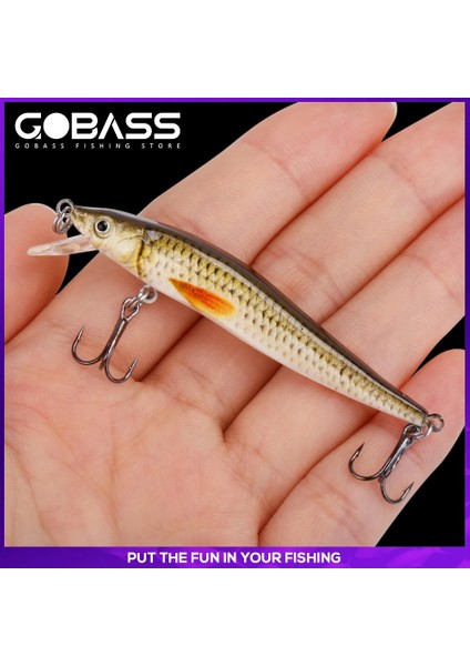 Renk G Stili 65MM 2.4g Gobass Wobler Balıkçılık Yapay Yem Jerkbait Wobblers Pike Cazibesi G Rattlins Balıkçılık Için Alabalık Cazibesi Minnow Crankbait (Yurt Dışından) fiyatları