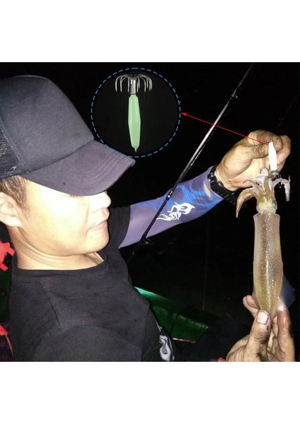 25G 1 Adet Tarzı Paslanmaz Çelik Aydınlık Kalamar Kancaları Olta Takımı Lures Kalamar Jig Kanca Şemsiye Tipi Ahtapot Olta Kancası Pesca (Yurt Dışından) fırsatları