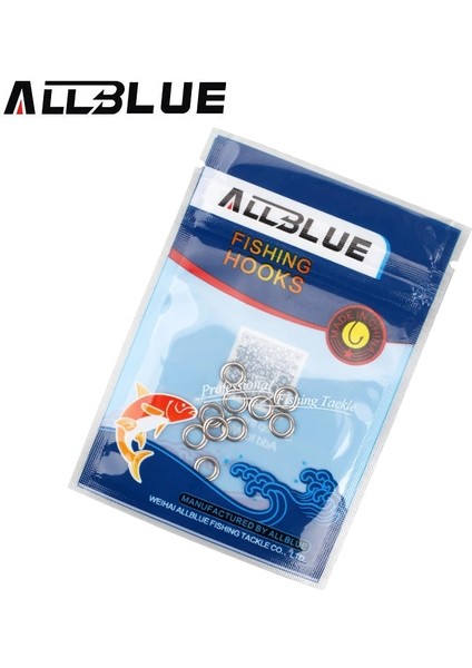 Jr5 Stili Allblue Fishing Solid Ring Tainless Steel Fishing Ring Lure Accessories Heavy-Duty Metal Jigging Ring (Yurt Dışından) modelleri