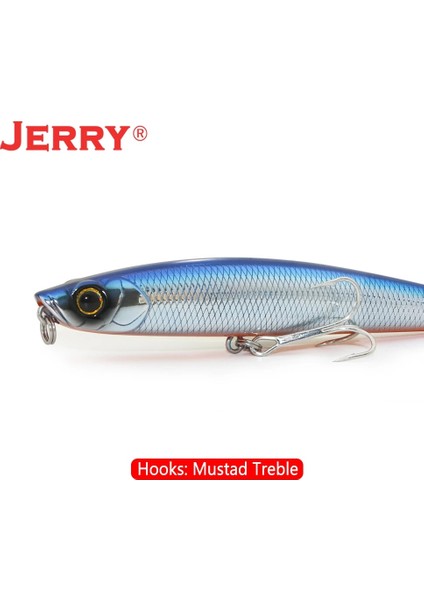 Renk 4 Tarzı 105MM Batan Jerry Blade Batan Kalem Yemler Hafif Kaya Balık Tutma Alabalık Bas Cazibesi Tiz Kanca Uzun Döküm Pecsa Takımı (Yurt Dışından) fırsatları