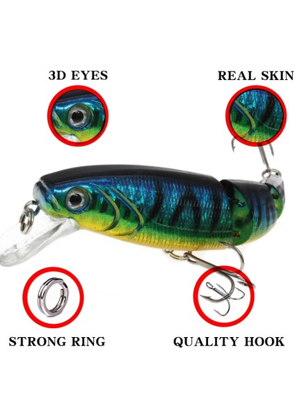 No1 Stili 1 Adet Minnow Balıkçılık Cazibesi G Batan Sert Yem Wobbler Jig Yem Crankbait Sazan Çizgili Bas Pesca Olta Takımı Swimbait (Yurt Dışından) modelleri