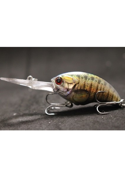 HC733X460 Stili Wlure 11G 8.5cm Derin Su Wobbler Gerçek Cilt Boyama Sıkı Yüzen Crankbait Kesme Bıçağı Tiz Kancalar Balıkçılık Lures HC733 (Yurt Dışından)
