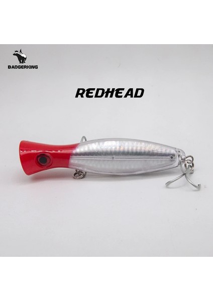 Kızıl Saçlı Stil 12CM 43G Popper Balıkçılık Cazibesi Üst Su Poper Hardbait Carretilha Deniz Balıkçılığı Için Pembe Mavi Yeşil Turuncu Renkler Yapay Biat (Yurt Dışından)