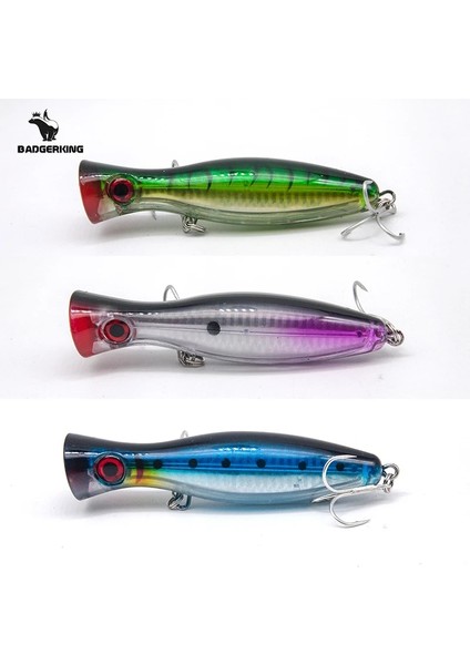 Kızıl Saçlı Stil 12CM 43G Popper Balıkçılık Cazibesi Üst Su Poper Hardbait Carretilha Deniz Balıkçılığı Için Pembe Mavi Yeşil Turuncu Renkler Yapay Biat (Yurt Dışından)