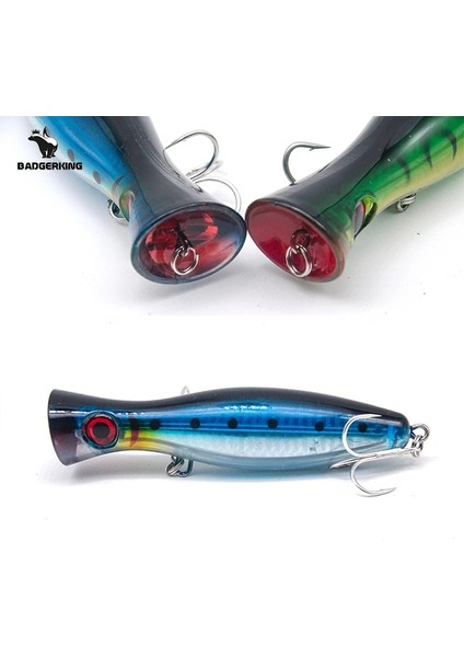 Kızıl Saçlı Stil 12CM 43G Popper Balıkçılık Cazibesi Üst Su Poper Hardbait Carretilha Deniz Balıkçılığı Için Pembe Mavi Yeşil Turuncu Renkler Yapay Biat (Yurt Dışından)