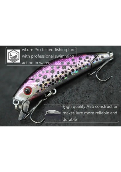 M219X79 Stili Wlure 8g 7cm Balıkçılık Cazibesi Sert Yem Sazan Balıkçılık Tatlı Su Böcek Yemi Sahte Cazibesi Balıkçılık Jerkbait Minnow Crankbait M219 (Yurt Dışından) fırsatları