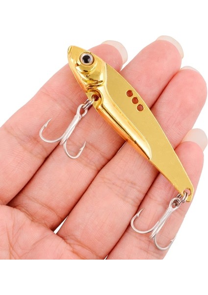 Altın Tarzı 18G 1 Adet Metal Er Kaşık Balıkçılık Lures Gg Altın Gümüş Tiz Kanca ile Yapay Yem Alabalık Pike Bas Mücadele (Yurt Dışından)