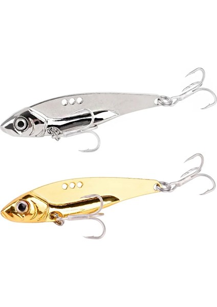 Altın Tarzı 18G 1 Adet Metal Er Kaşık Balıkçılık Lures Gg Altın Gümüş Tiz Kanca ile Yapay Yem Alabalık Pike Bas Mücadele (Yurt Dışından)