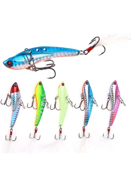 No.2 Tarzı 13G Metal Cazibesi Titreşim Bıçağı Vıb Ejderha Dişi Kan Teknesi Kancası Vib Olta Takımı Crankbait Batan Titreşimler Sert Yem (Yurt Dışından)