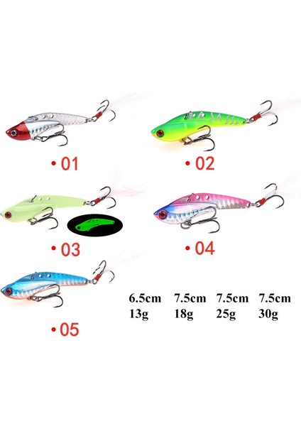 No.2 Tarzı 13G Metal Cazibesi Titreşim Bıçağı Vıb Ejderha Dişi Kan Teknesi Kancası Vib Olta Takımı Crankbait Batan Titreşimler Sert Yem (Yurt Dışından)