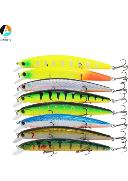 Bir Stil Aı-Shouyu Yeni Büyük Minnow Balıkçılık Yemleri 13CMG Askıya Alma Sert Yem Crankbaits Isca Sea Wobbler Yüzme Yemleri (Yurt Dışından) fiyatları