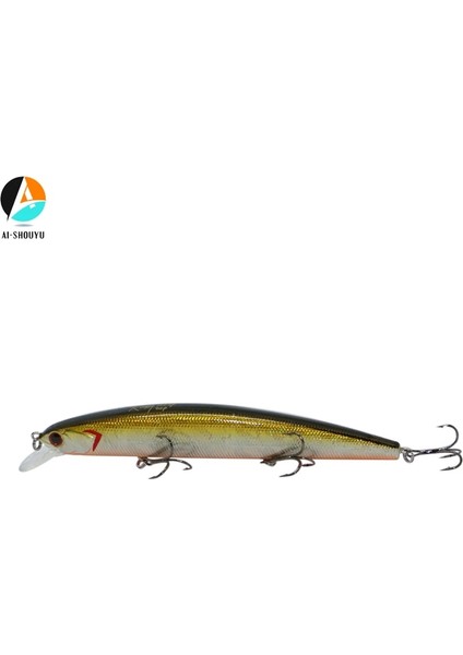 Bir Stil Aı-Shouyu Yeni Büyük Minnow Balıkçılık Yemleri 13CMG Askıya Alma Sert Yem Crankbaits Isca Sea Wobbler Yüzme Yemleri (Yurt Dışından) fırsatları