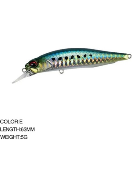 B4 -63MM-5G Stili G Yeni Topwater Kalem Wtd Yüzey Balıkçılık Cazibesi Köpek Yürümek Yapay Tuzlu Su Sert Yem Bass Plastik Yürüteç Takımı (Yurt Dışından)