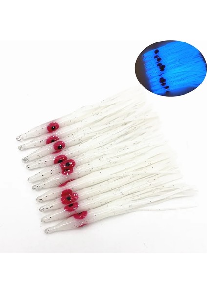 15 Adet * 8 cm Aydınlık Iğne Şeklindeki Kalamar Etekler Yumuşak Ahtapot Yemler Lures Jig Için Zanaat Mücadele Squidy Yumuşak Cazibesi Jig (Yurt Dışından)