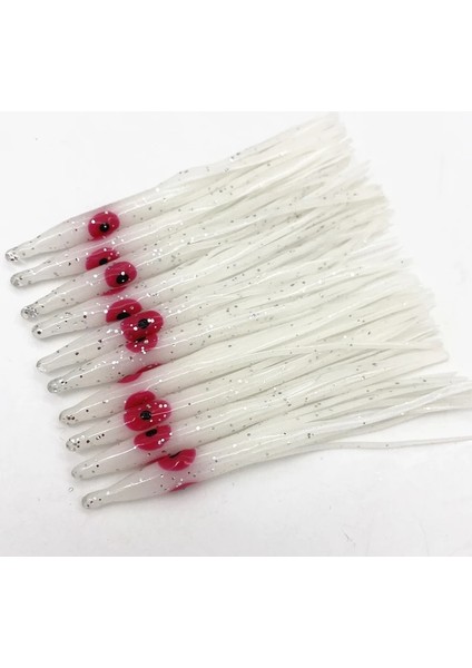 15 Adet * 8 cm Aydınlık Iğne Şeklindeki Kalamar Etekler Yumuşak Ahtapot Yemler Lures Jig Için Zanaat Mücadele Squidy Yumuşak Cazibesi Jig (Yurt Dışından)