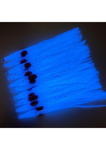 15 Adet * 8 cm Aydınlık Iğne Şeklindeki Kalamar Etekler Yumuşak Ahtapot Yemler Lures Jig Için Zanaat Mücadele Squidy Yumuşak Cazibesi Jig (Yurt Dışından)