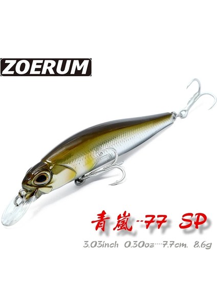 No.3 Tarzı 8.6g 7.7cm Japonya Balıkçılık Cazibesi Wobbler Yayın Balığı Sazan Derin Dalış Jerkbait Crankbaits Balıkçılık Sert Yem Minnow Pesca Crankbait (Yurt Dışından)
