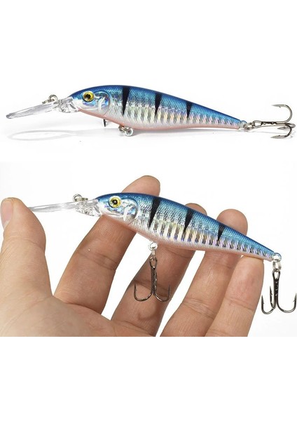 Ben 9 Tarzı G 11CM Sert Yem Minnow Balıkçılık Cezbeder Crankbait Wobbler Derinlik Dalış Bas Taze Tuzlu Su 4 # Kanca (Yurt Dışından) modelleri