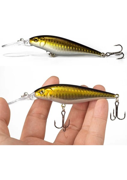 Ben 9 Tarzı G 11CM Sert Yem Minnow Balıkçılık Cezbeder Crankbait Wobbler Derinlik Dalış Bas Taze Tuzlu Su 4 # Kanca (Yurt Dışından) fırsatları