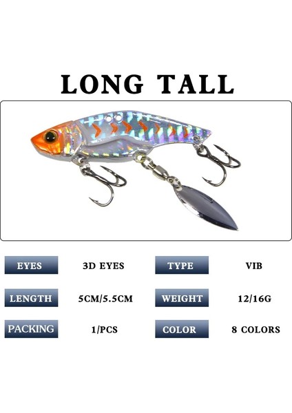 Mavi Stil 16G Waveısland Etal Vib Balıkçılık Cazibesi 12G 16G Uzun Atış Metal Jig Articulos De Pesca Isca Yapay Bas Yemi Derin Deniz Balıkçılığı (Yurt Dışından)