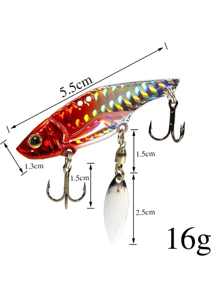 Mavi Stil 16G Waveısland Etal Vib Balıkçılık Cazibesi 12G 16G Uzun Atış Metal Jig Articulos De Pesca Isca Yapay Bas Yemi Derin Deniz Balıkçılığı (Yurt Dışından)