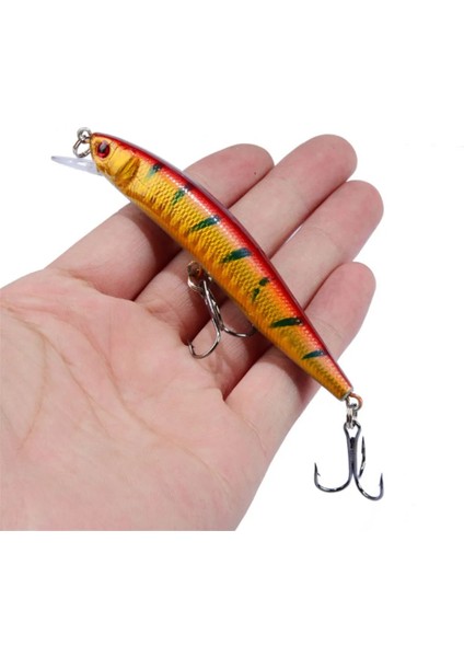 No.12 Tarzı G 10 cm Minnow Balıkçılık Lures Peche Bas Trolling Isca Yapay Sert Yem Crankbait Sazan Wobbler Olta Takımı Için (Yurt Dışından)