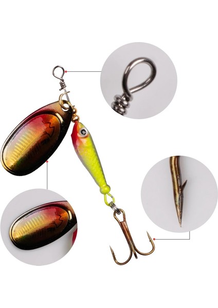 K 11G Stili Zuryp Döner ve Balıkçılık Cazibesi 9g Kaşık Pul Metal Sert Yem Tiz Kanca Wobblers Bas Pesca Mücadele (Yurt Dışından) fırsatları