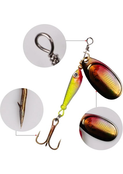 K 11G Stili Zuryp Döner ve Balıkçılık Cazibesi 9g Kaşık Pul Metal Sert Yem Tiz Kanca Wobblers Bas Pesca Mücadele (Yurt Dışından) indirimleri