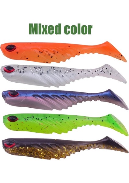 Karışık Renk Stili 5pcslot Silikon Yumuşak Yem Solucanlar Balıkçılık Lures Jig Wobblers G T-Tail Kauçuk Yapay Cazibesi Shads Bas Pesca Mücadelesi (Yurt Dışından)