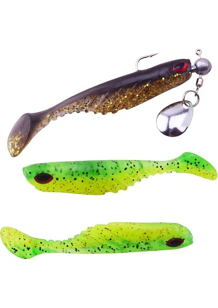 Karışık Renk Stili 5pcslot Silikon Yumuşak Yem Solucanlar Balıkçılık Lures Jig Wobblers G T-Tail Kauçuk Yapay Cazibesi Shads Bas Pesca Mücadelesi (Yurt Dışından) fırsatları