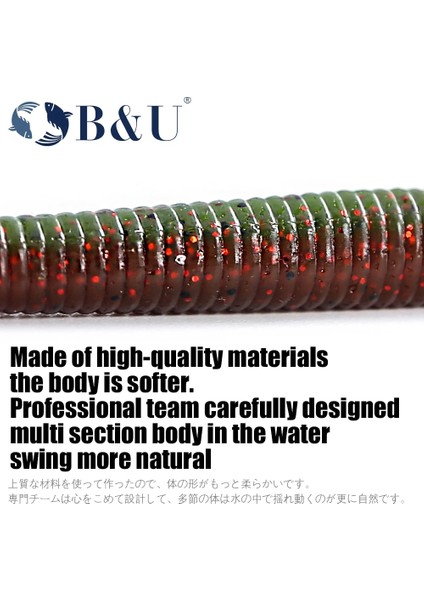 Kahverengi Stil 6 ADET-145MM-8.7G B&u Soft Bait Worm Stick G 6pc Fishing Lures Worm Lures Soft Swimbait Jigging Plastic Baits Pesca Lures Bass Lure (Yurt Dışından) indirimleri