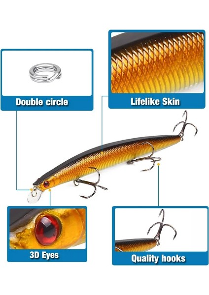 No.9 Tarzı 18CM23G Xy-2 23G 18CM Minnow Balıkçılık Lures Lavabo Uzun Atış Luya Sert Olta Simülasyon Yemler 3D Balık Artificia G Araçları Mücadele (Yurt Dışından) indirimleri
