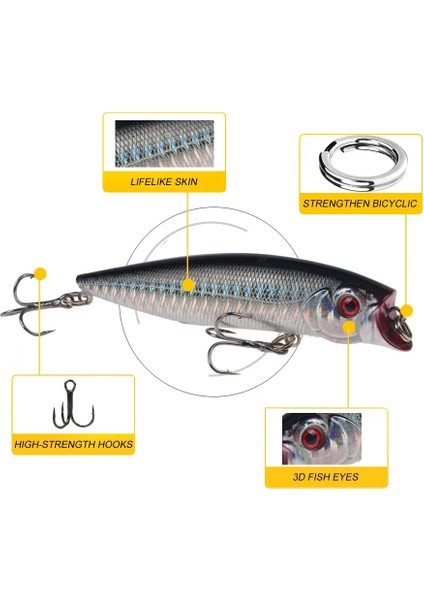 No5 Tarzı Whopper Plopper 9cg Topsu Popper Balıkçılık Cazibesi Sert Yem Wobblers Dönen Yumuşak Kuyruk Olta Takımı (Yurt Dışından) modelleri