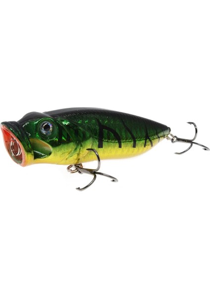 No5 Tarzı Sıcak Balıkçılık Lures 8cm 15G Topwater Popper Yem 11 Renk Sert Yem Yapay Wobblers 6 # Kancalı Plastik Olta Takımı (Yurt Dışından)