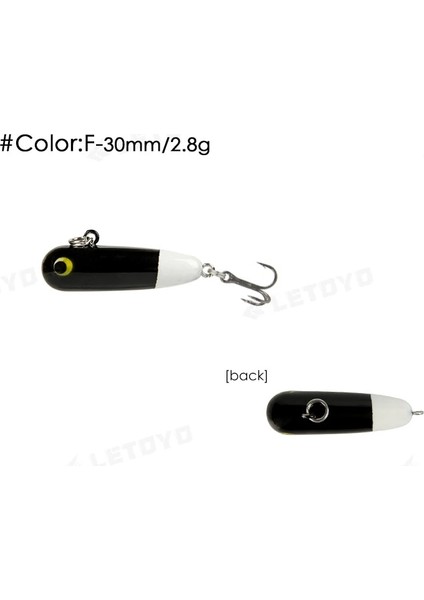 2.8g F Tarzı 30MM 2.3g Pero Mikro Alabalık Alanı Jig 2.8g 2.3g Batan Kalem Cazibesi Mini Vib Lipless Crankbait Wobbler Yapay Yem Alabalık Balıkçılık Cazibesi (Yurt Dışından)