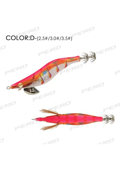 D Tarzı 10G No.2.5 Pero 10G 16G 21G Egi Kalamar Balıkçılık Cazibesi 2.5 # 3.0 # 3.5 # Kalamar Cazibesi Jigs Deniz Balıkçılığı Için Ürünler Ahtapot Mürekkepbalığı Yem Jig (Yurt Dışından)