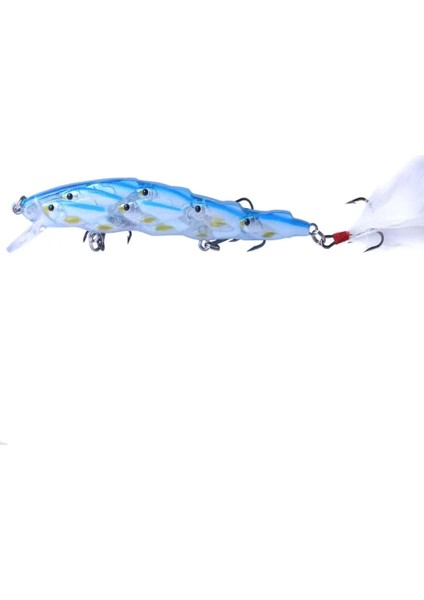 No.5 Tarzı 1 Adet Yüzen Wobblers Minnow Balıkçılık Cazibesi Yapay Sert Yem Bas Plastik Balık Crankbait Jig Sazan Olta Takımı (Yurt Dışından)