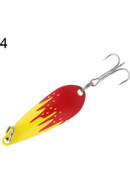 No.4 Tarzı 1x1.4cm.8g Balıkçılık Metal Renkli Kaşık Baiter Cazibesi Mini Yem Alabalık Tek Kanca Sequins Gürültü Yapay Sert Yem (Yurt Dışından)
