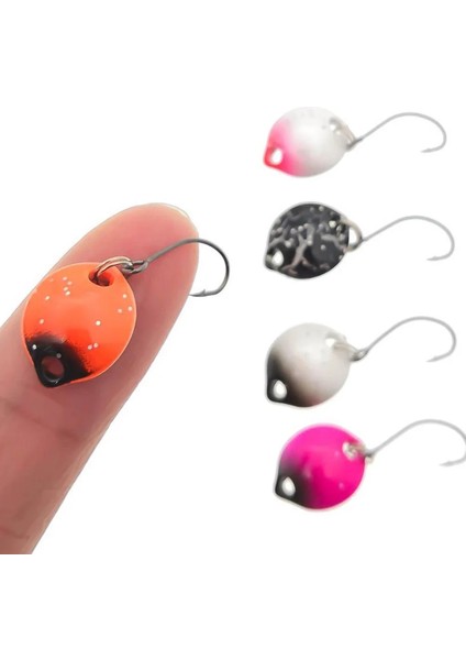 No.4 Tarzı 1x1.4cm.8g Balıkçılık Metal Renkli Kaşık Baiter Cazibesi Mini Yem Alabalık Tek Kanca Sequins Gürültü Yapay Sert Yem (Yurt Dışından) fiyatları