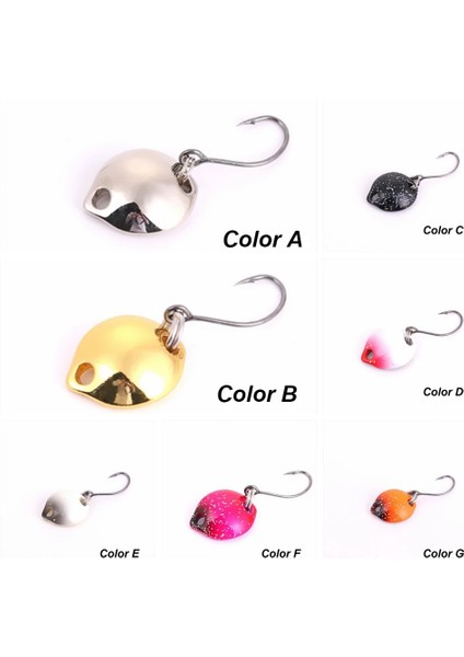 No.4 Tarzı 1x1.4cm.8g Balıkçılık Metal Renkli Kaşık Baiter Cazibesi Mini Yem Alabalık Tek Kanca Sequins Gürültü Yapay Sert Yem (Yurt Dışından) fırsatları