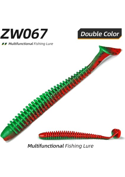 ZW67 Stili 8 Adet 86MM 3.2g Ardea Yapay Silikon Yumuşak Yem G Solucanlar Swimbaits Balıkçılık Cazibesi T-Kuyruk Yemler Bas Sinek Balıkçılık Yem Grub Cazibesi (Yurt Dışından)